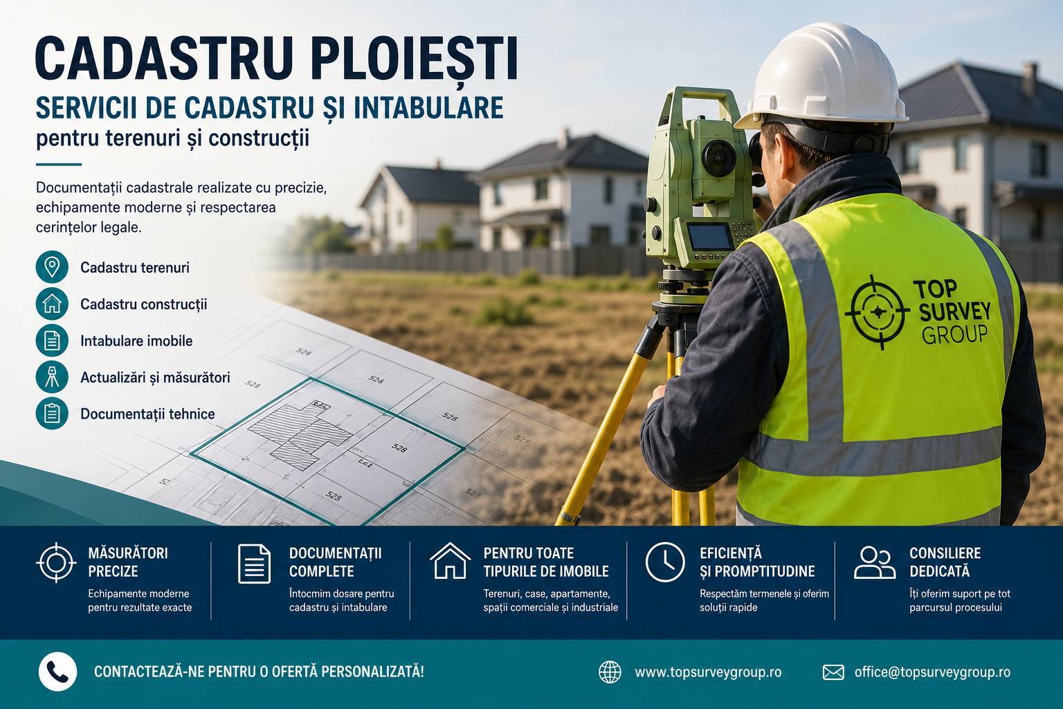 Cadastru Ploiești – Servicii de Cadastru și Intabulare pentru Terenuri și Construcții