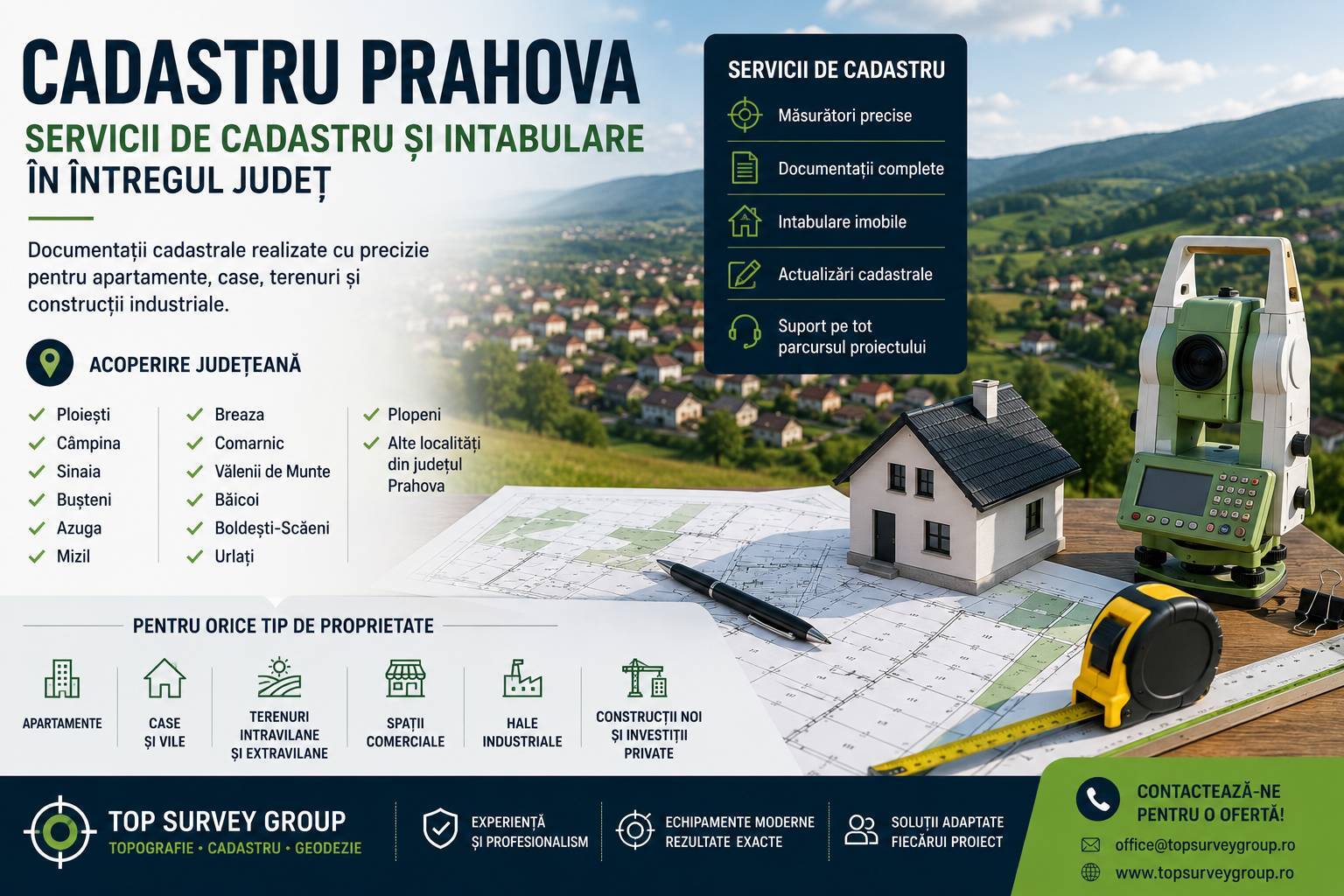 Cadastru Prahova – Servicii de Cadastru și Intabulare în Întregul Județ